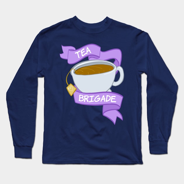 Tea Brigade Long Sleeve T-Shirt by mcbenik